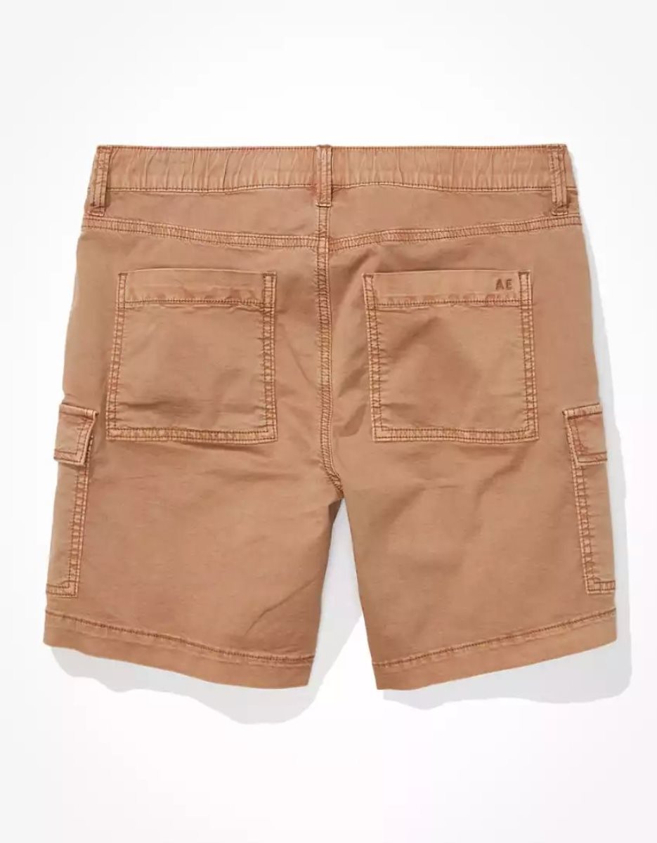 Shorts American Eagle AE Stretch Low-Rise Baggy Cargo Marron Femme | SNM-91774949